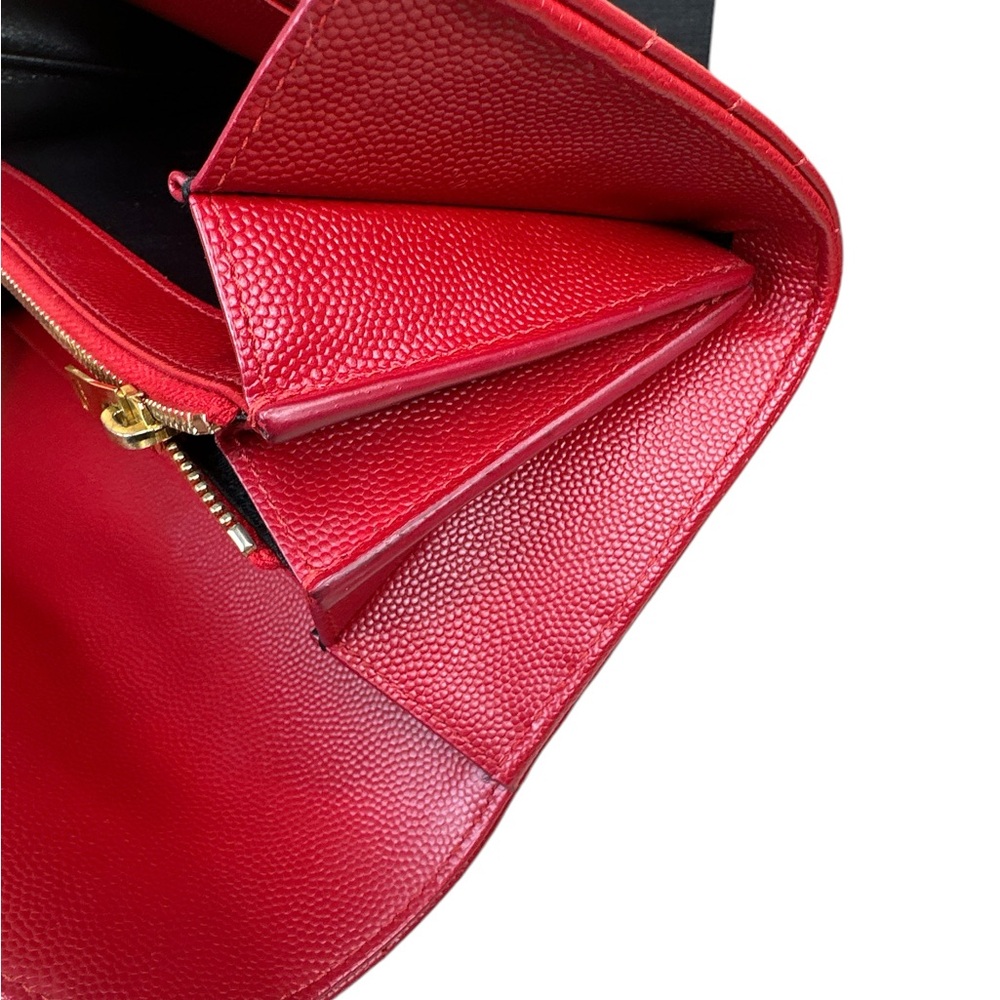 Yves Saint Laurent Red Wallet on Chain - Picture 10 of 12